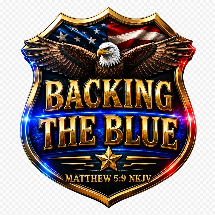 Backing The Blue front design